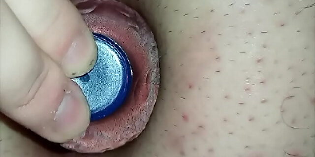 anal,bottle,closeup,gape,homemade